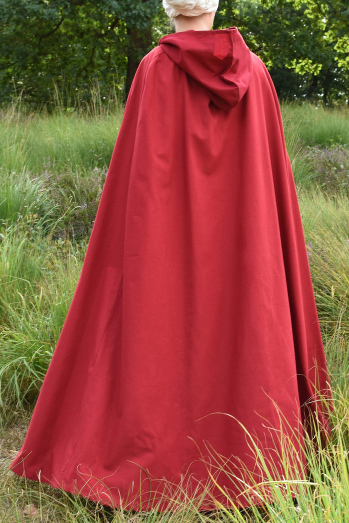 Cotton cloak Ellyn, red