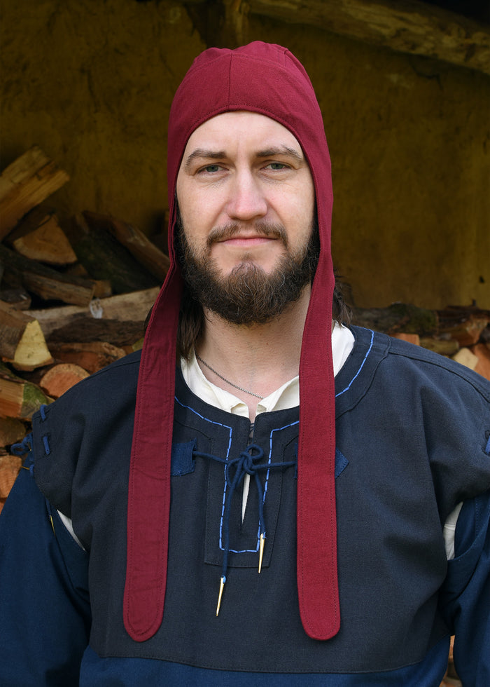 Coif Foy, canvas, wijnrood