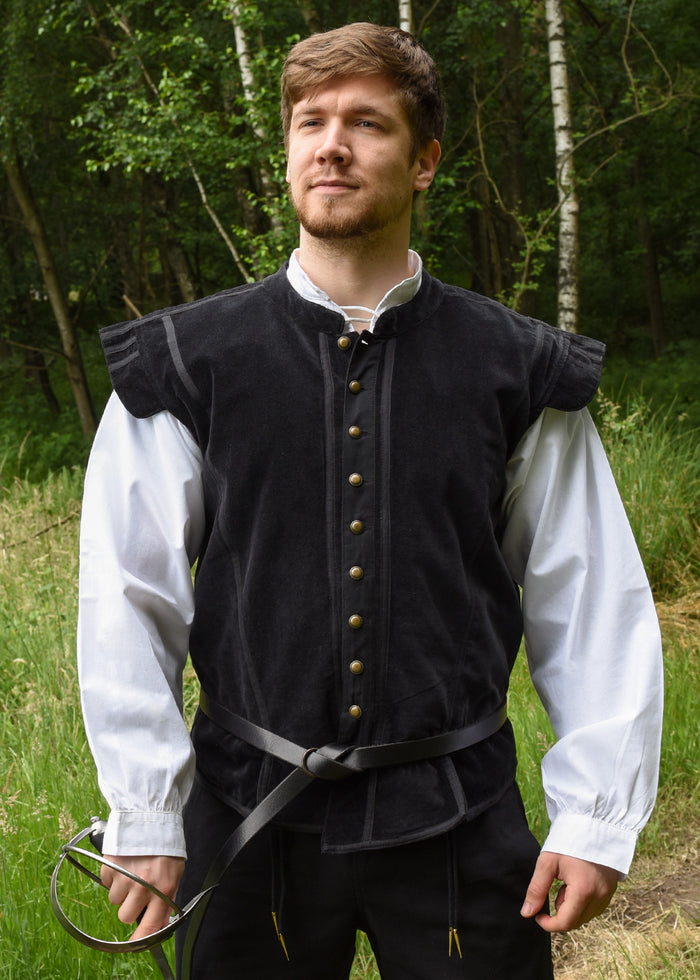 Doublet Victor, fluweel, zwart