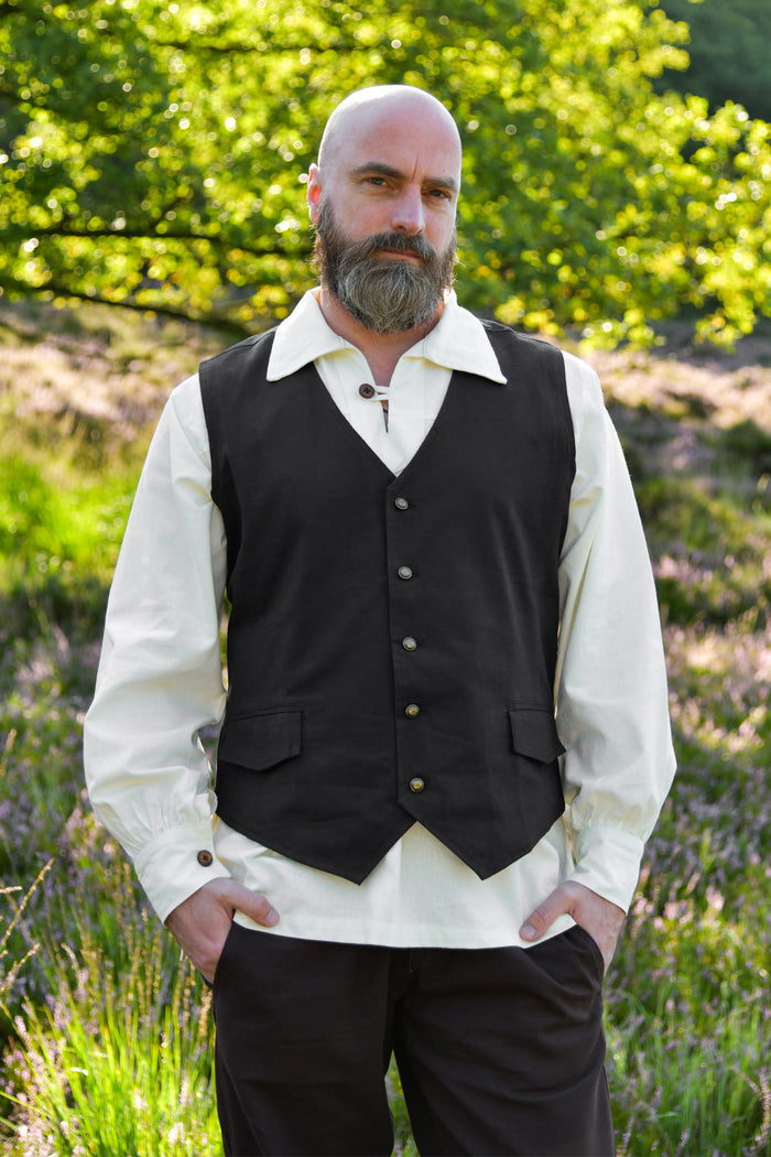 Piratenvest Lasse, zwart