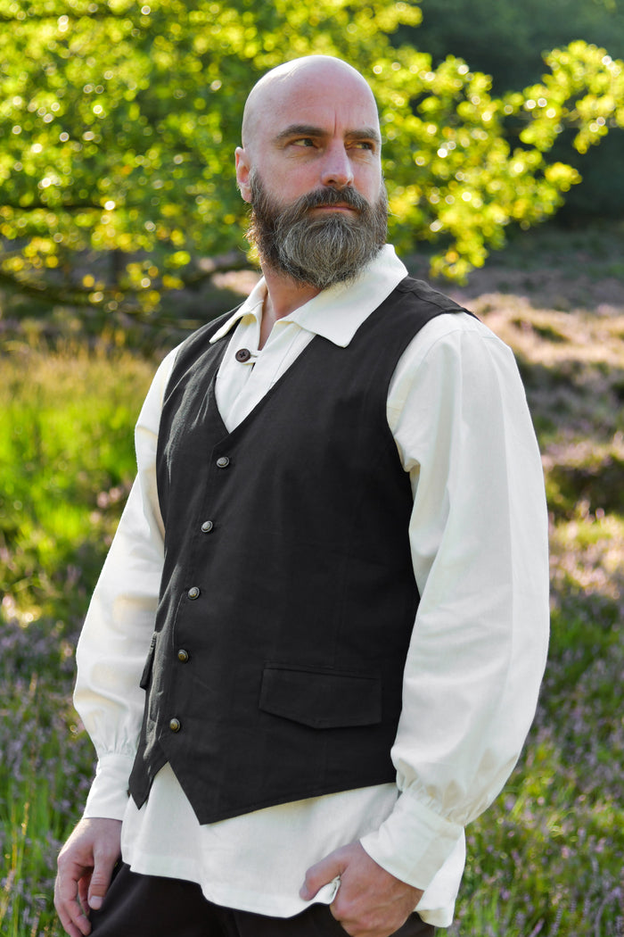 Piratenvest Lasse, zwart