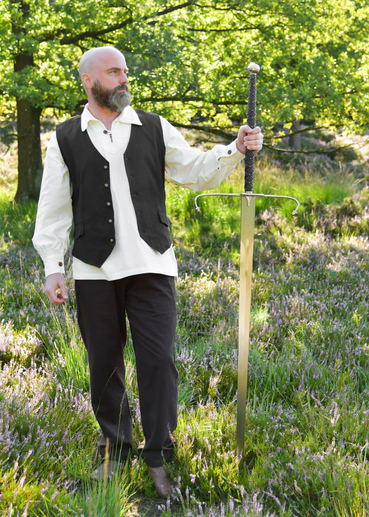 Piratenvest Lasse, zwart