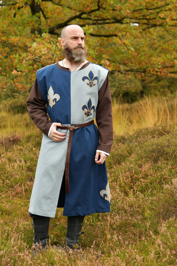 Overkleed Fleur-de-lys, blauw-blauwgrijs