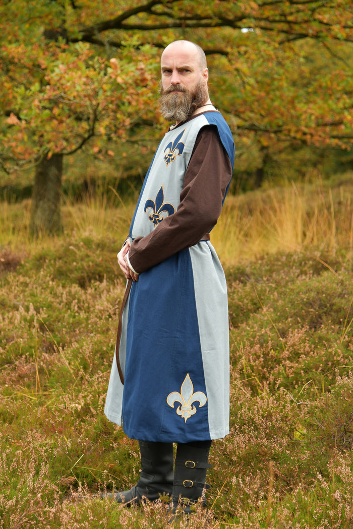 Overkleed Fleur-de-lys, blauw-blauwgrijs