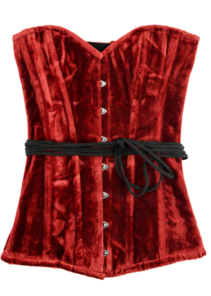 Fluwelen korset, rood