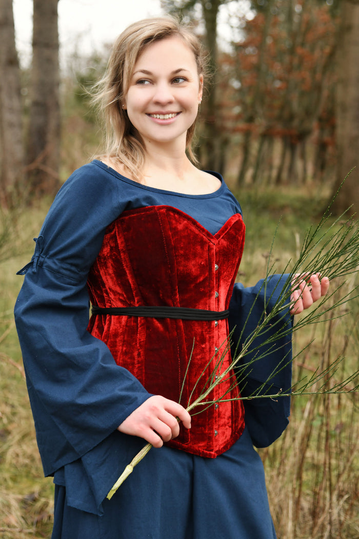 Fluwelen korset, rood
