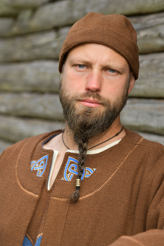 Wollen Vikingmuts Leif, bruin
