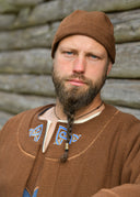 Wollen Vikingmuts Leif, bruin