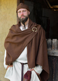 Wollen Vikingmantel Bente, bruin