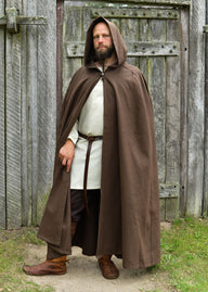 Wollen mantel Jarven, bruin