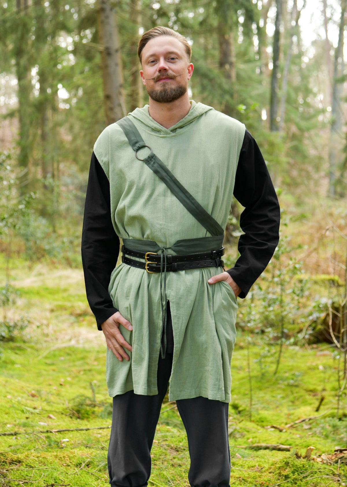 Garnache Malric met kap, gewassen groen