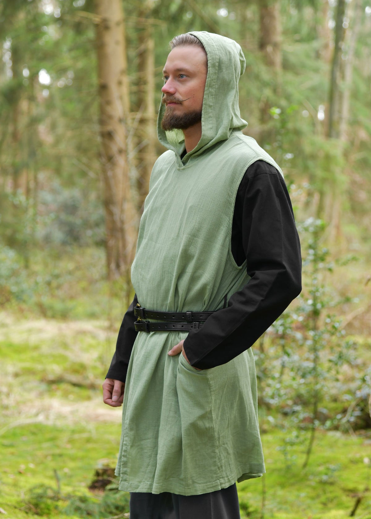 Garnache Malric met kap, gewassen groen