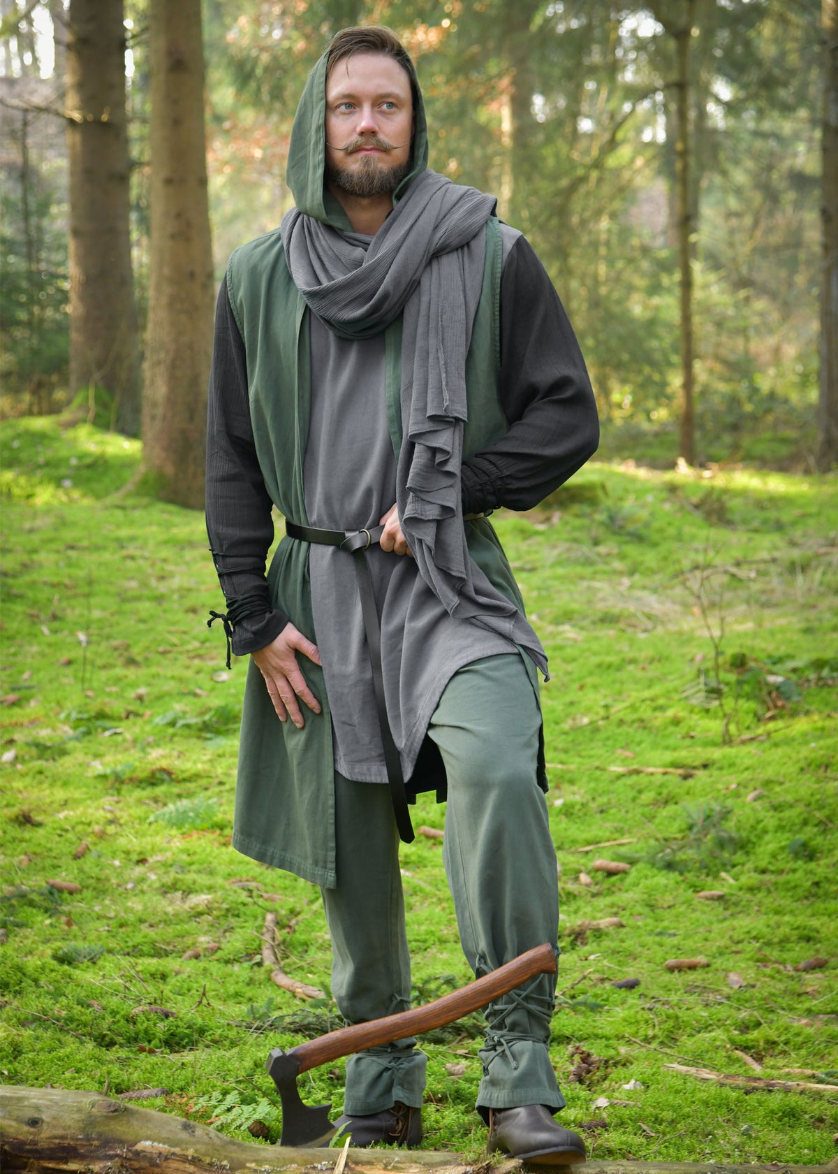 Vest Lorun, groen