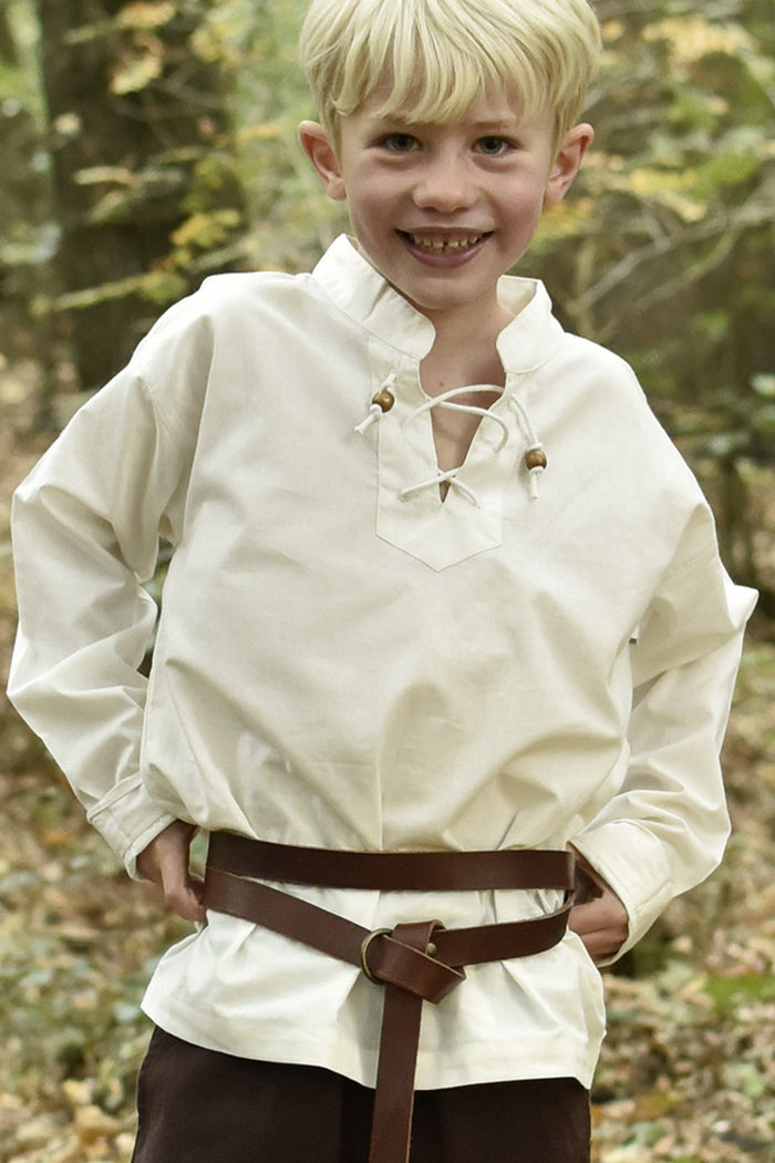 Kids shirt pirate, natural