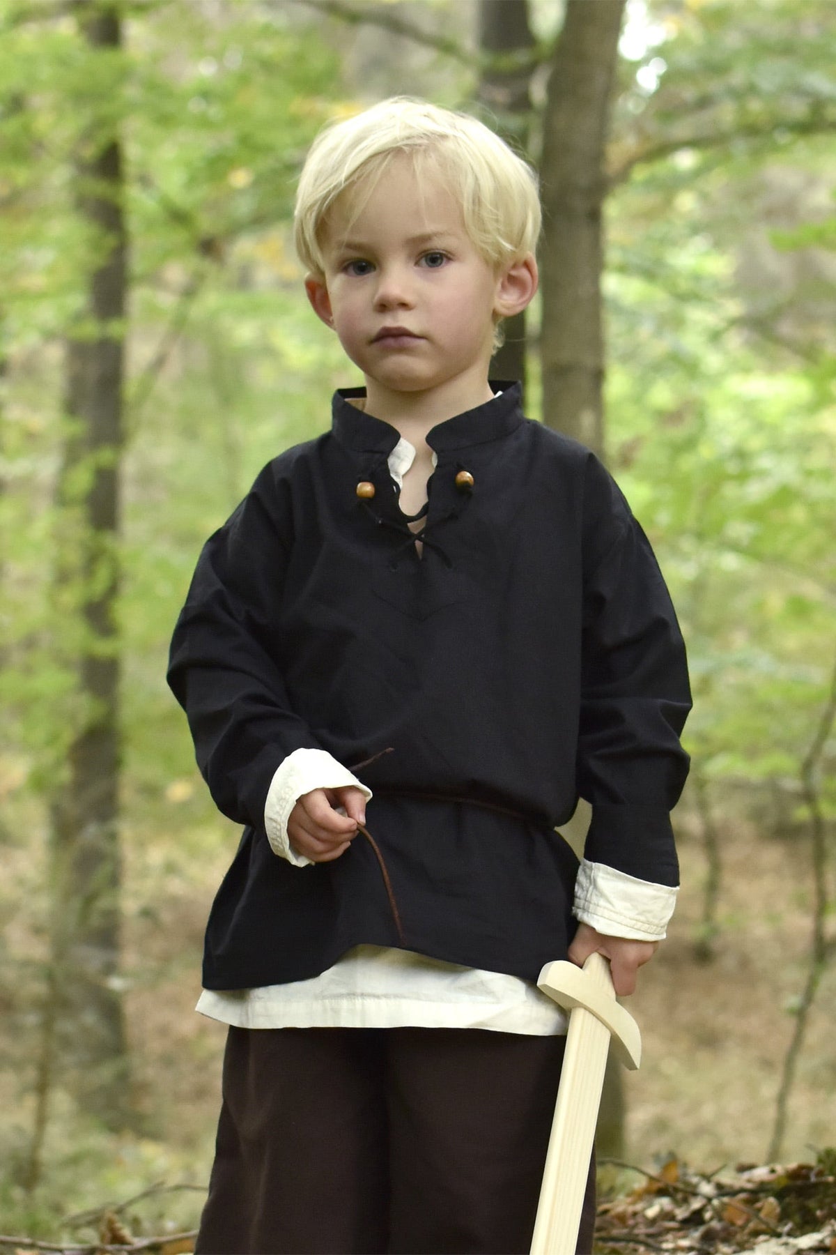 Kids shirt pirate, black