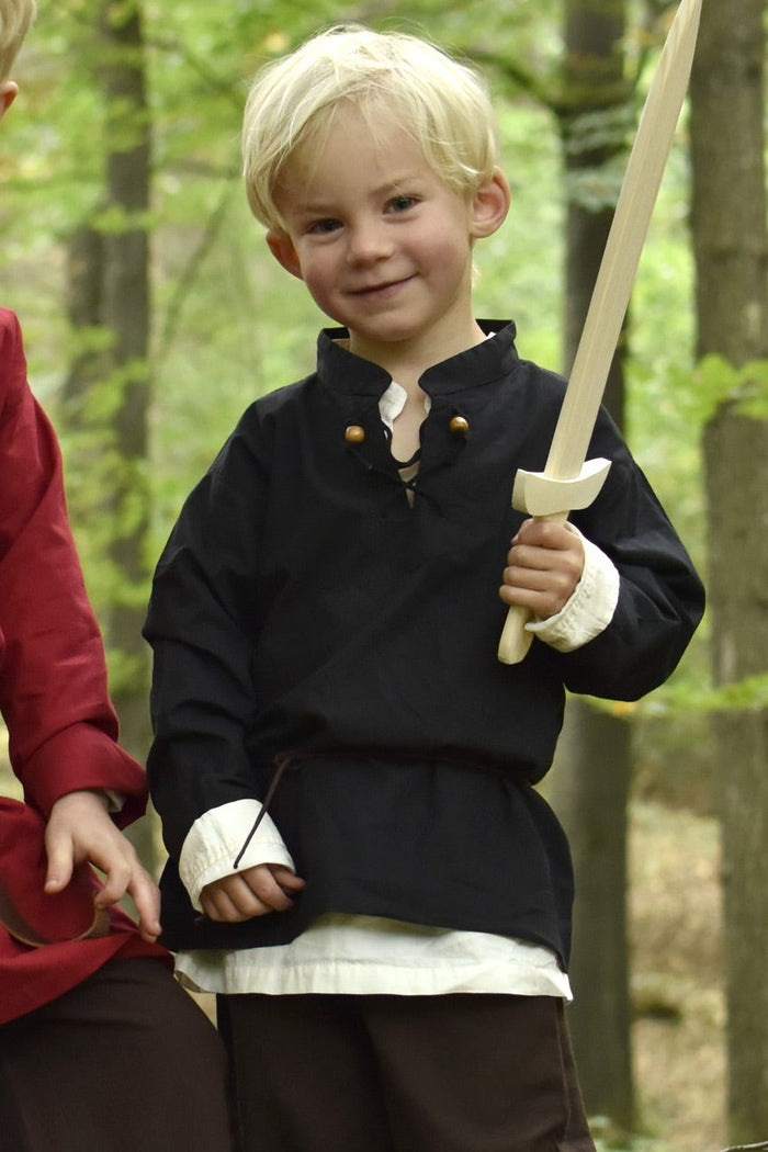 Kids shirt pirate, black