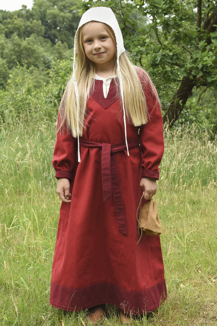 Girls dress Birka, red
