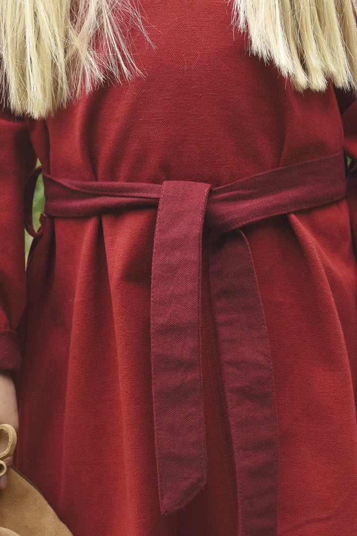 Girls dress Birka, red