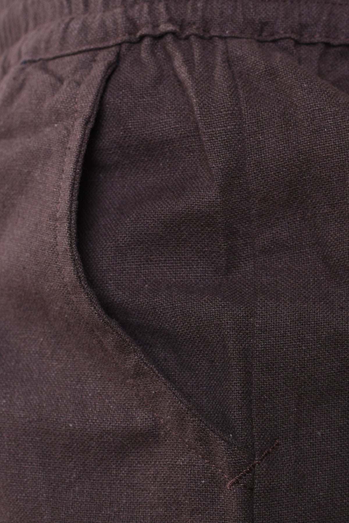 Kids trousers Asmund, brown-natural