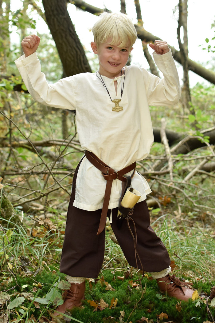 Kids trousers Asmund, brown