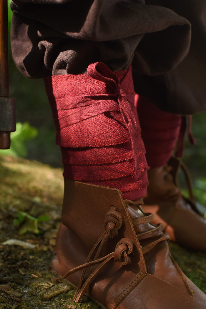 Leg wrappings for kids, red