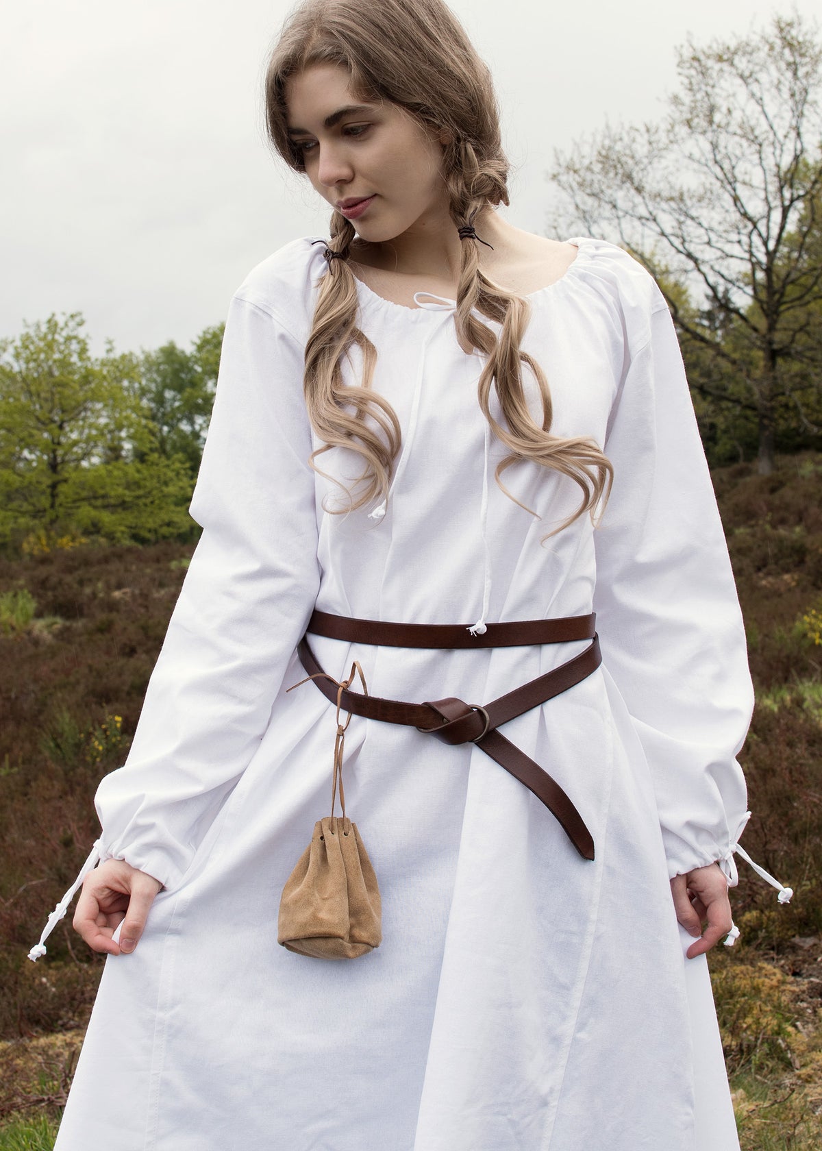 Matilda medieval chemise, underdress, white