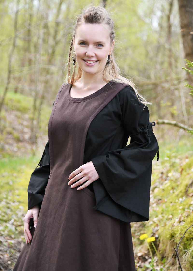 Surcotte medievale Isabeau, marrone