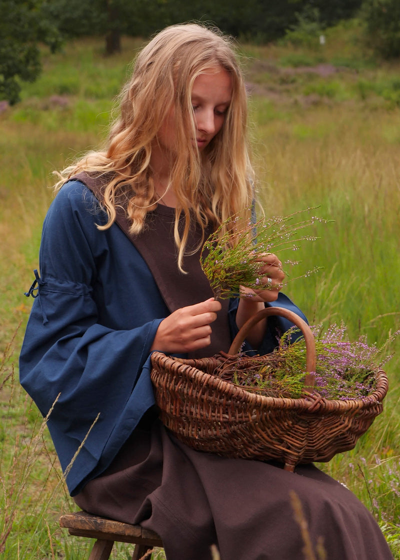 Surcotte medievale Isabeau, marrone