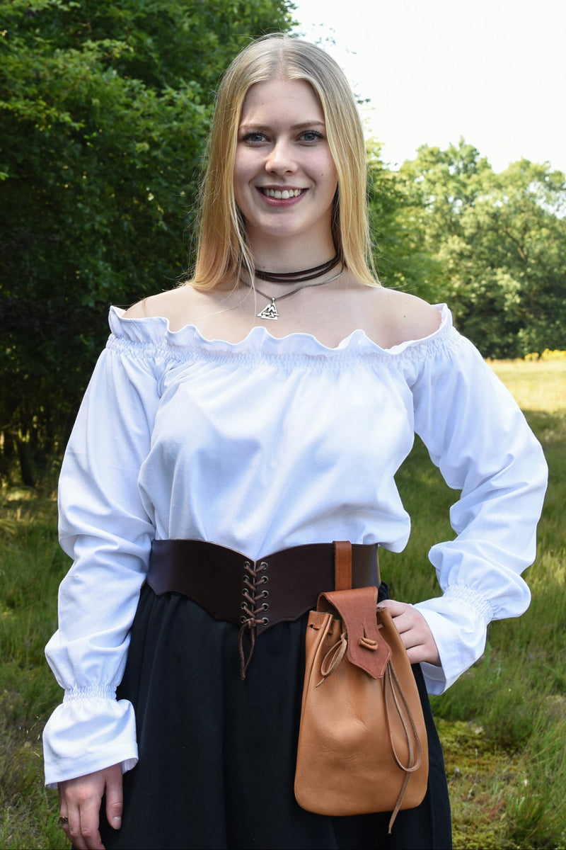 Renässansblus Elizabeth, vit