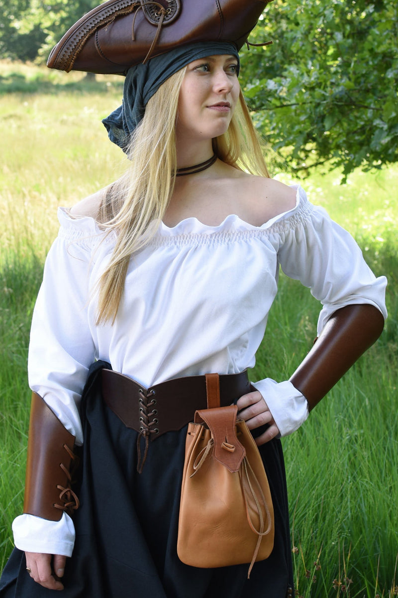 Renässansblus Elizabeth, vit