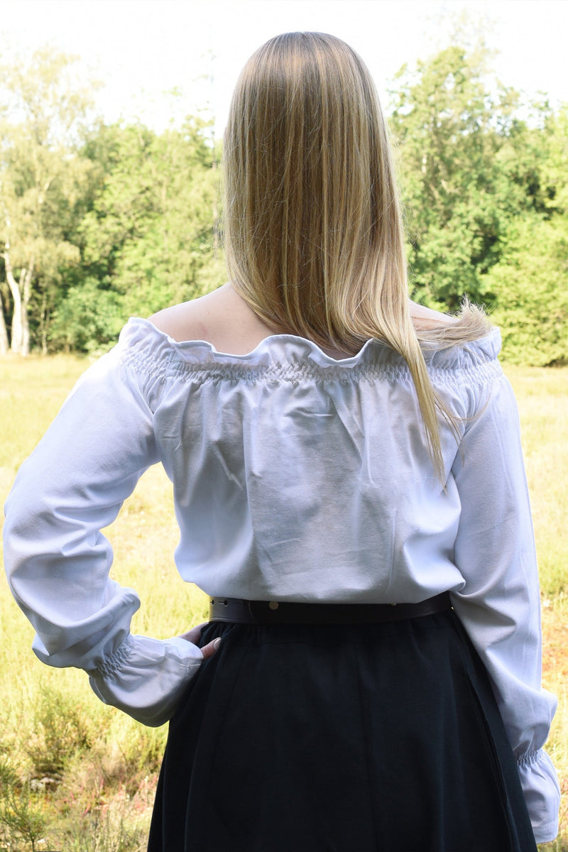 Renässansblus Elizabeth, vit