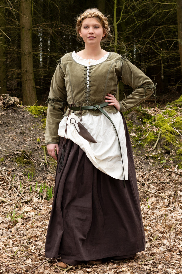 Doublet Griselda, fluweel, groen