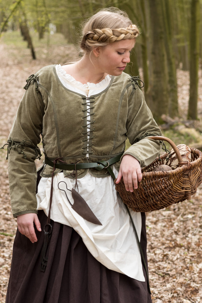 Doublet Griselda, fluweel, groen