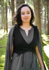Vest Nalen met kap, zwart