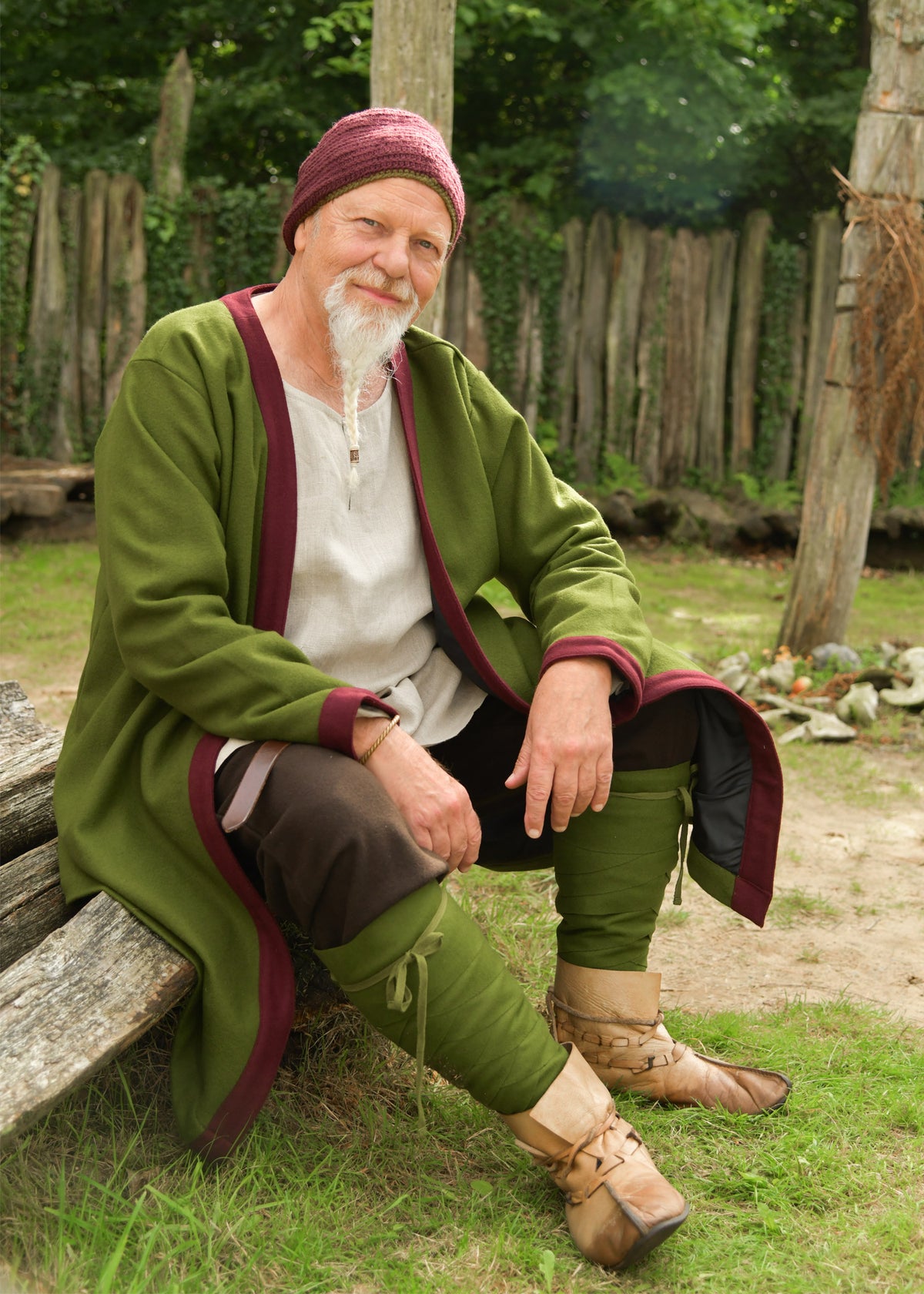 Beenwindsels Bard, wol, groen