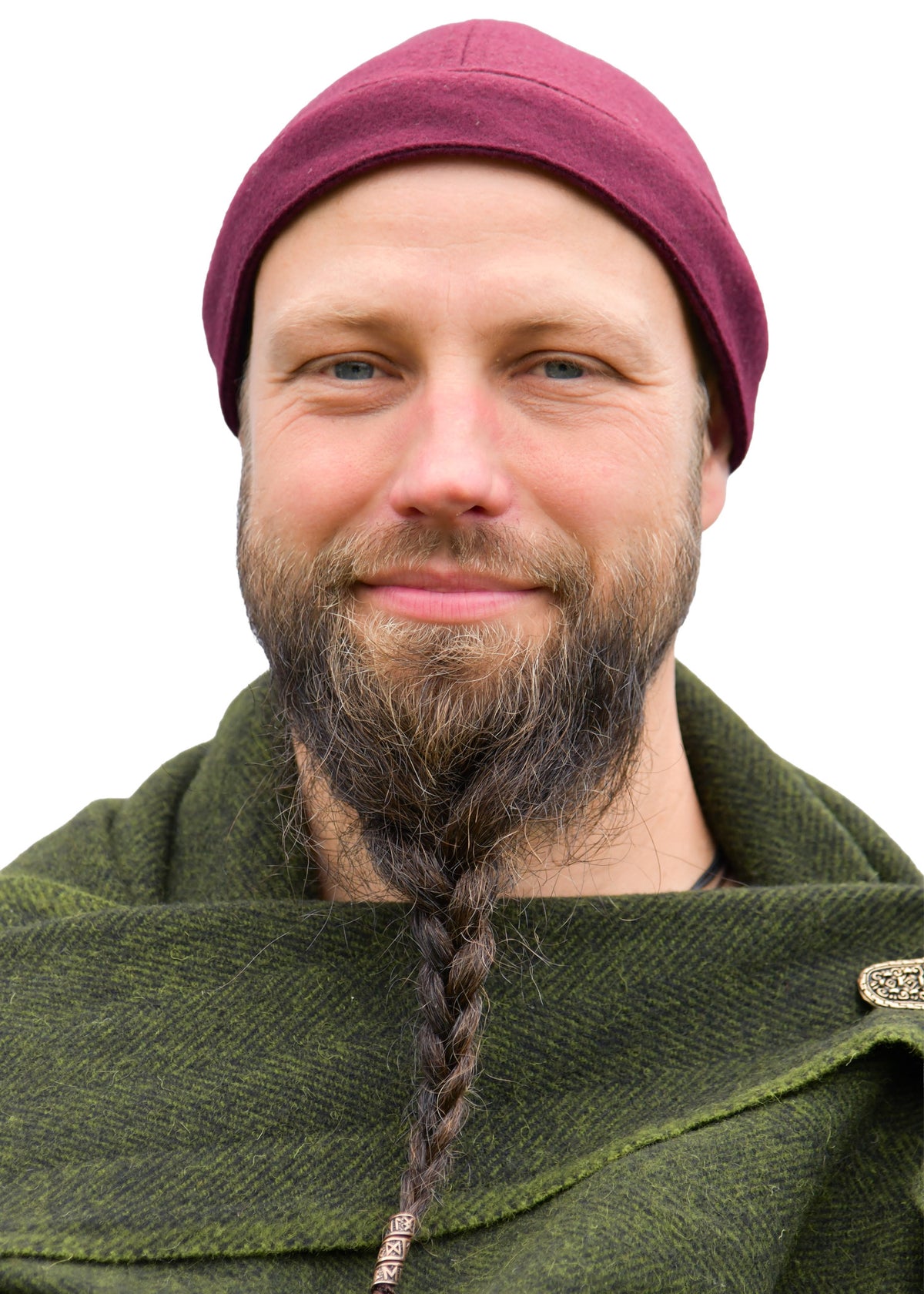 Vikingmuts Egil, wol, rood