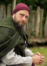 Vikingmuts Egil, wol, rood