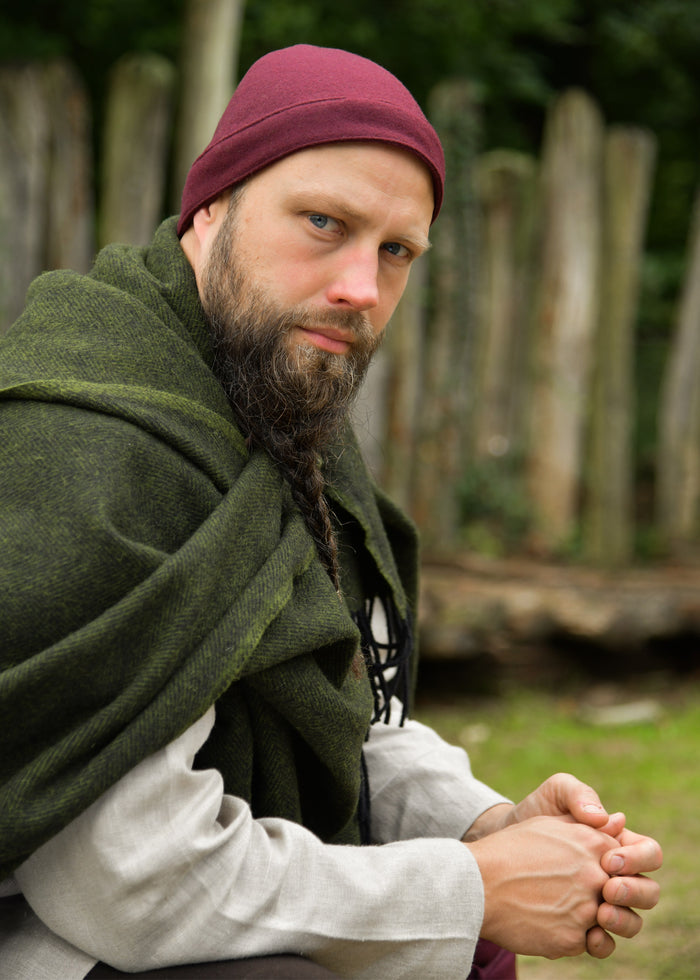Vikingmuts Egil, wol, rood