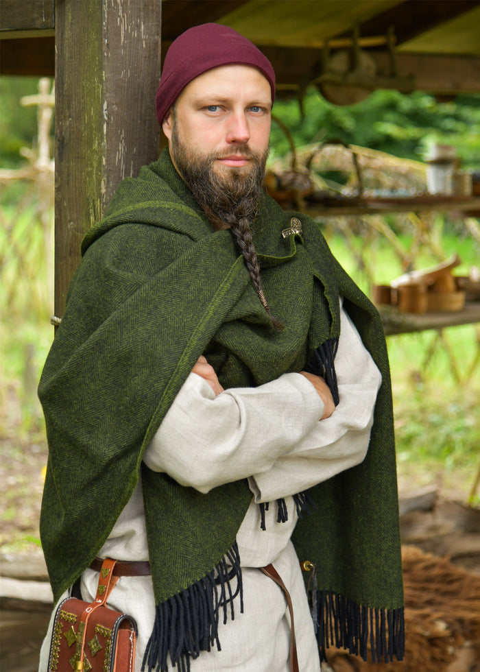 Vikingmuts Egil, wol, rood