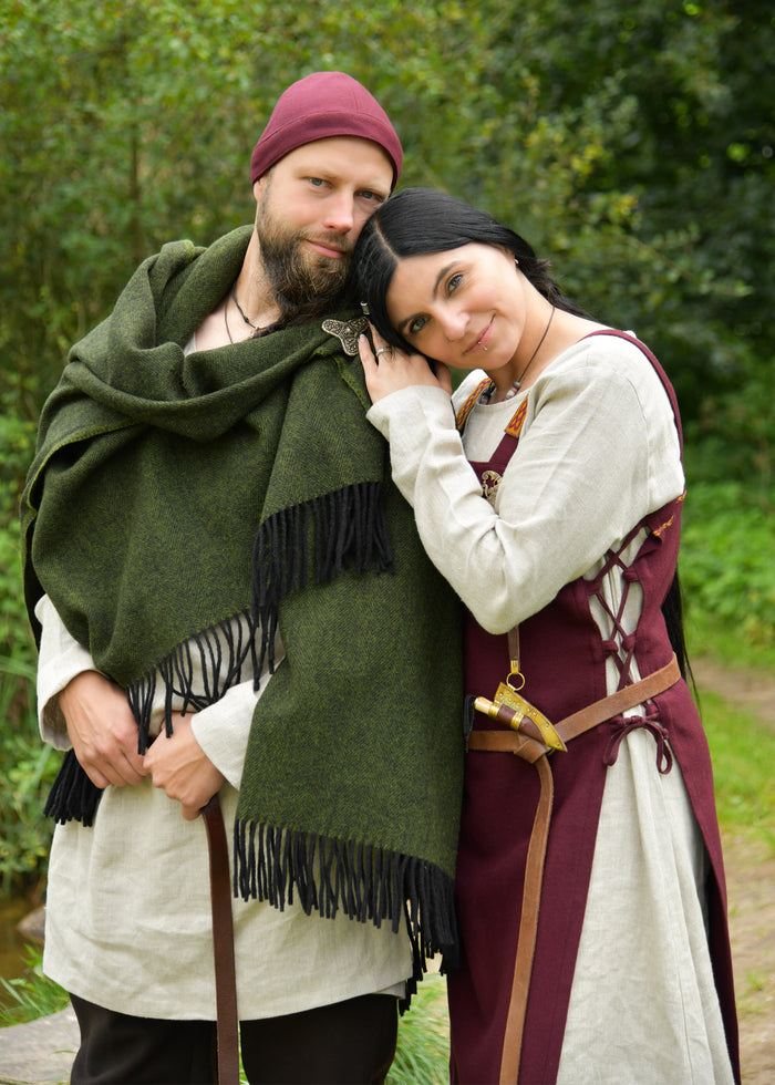 Vikingmuts Egil, wol, rood