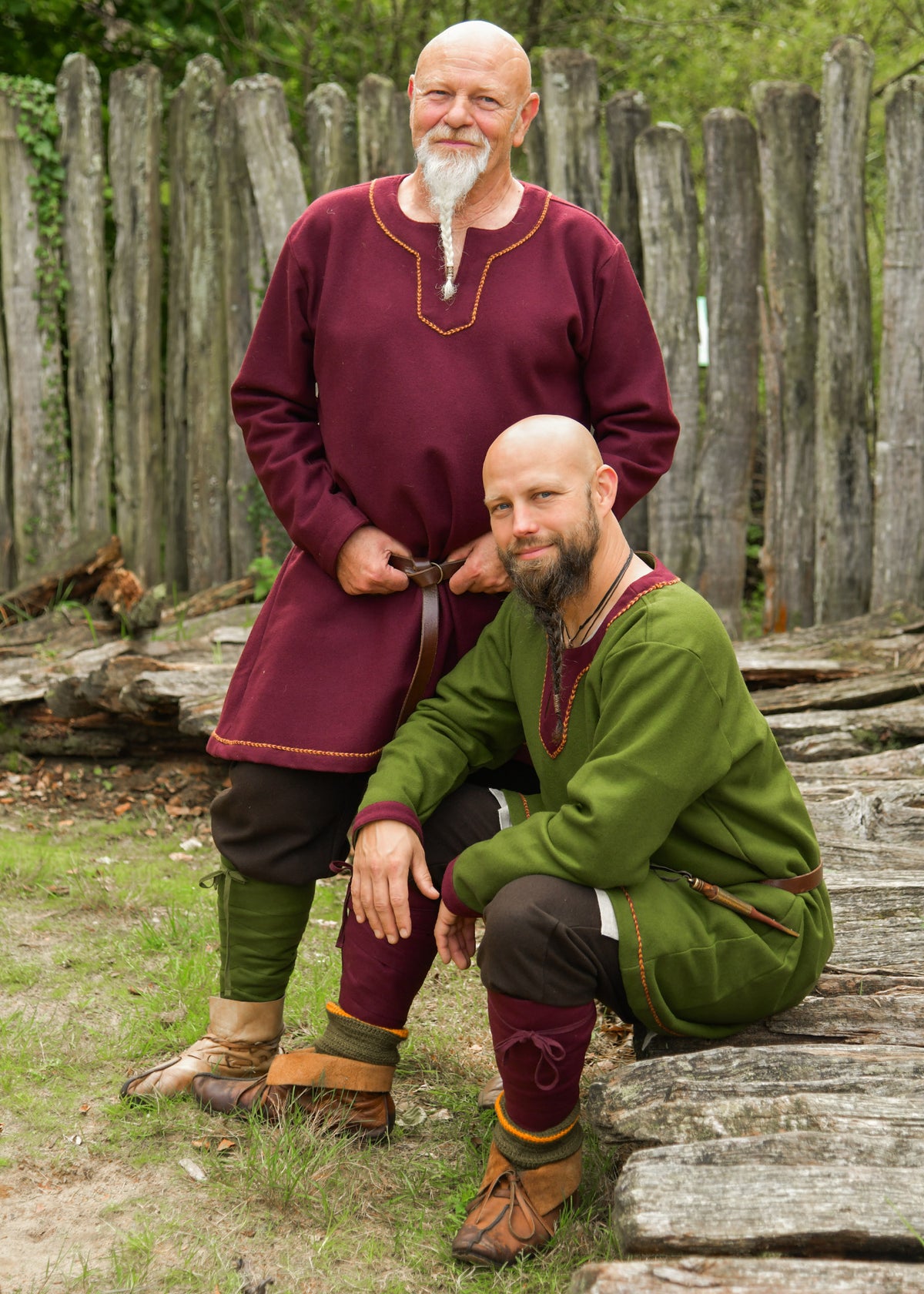 Vikingtuniek Folkmar, wol, rood
