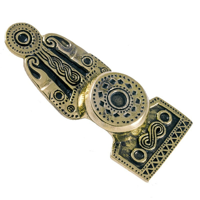 Back button brooch Gotland, 6th century, bronze
