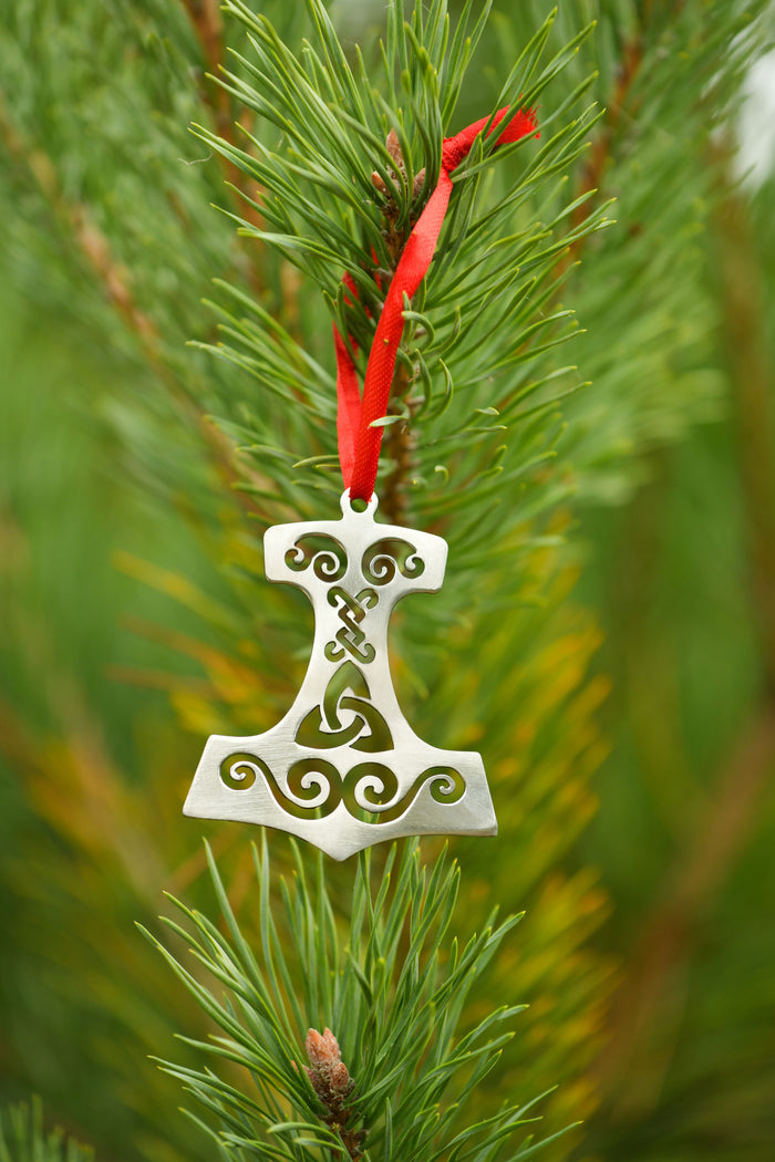 Kerstversiering Mjölnir, roestvrij staal