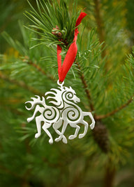 Kerstversiering Sleipnir, roestvrij staal