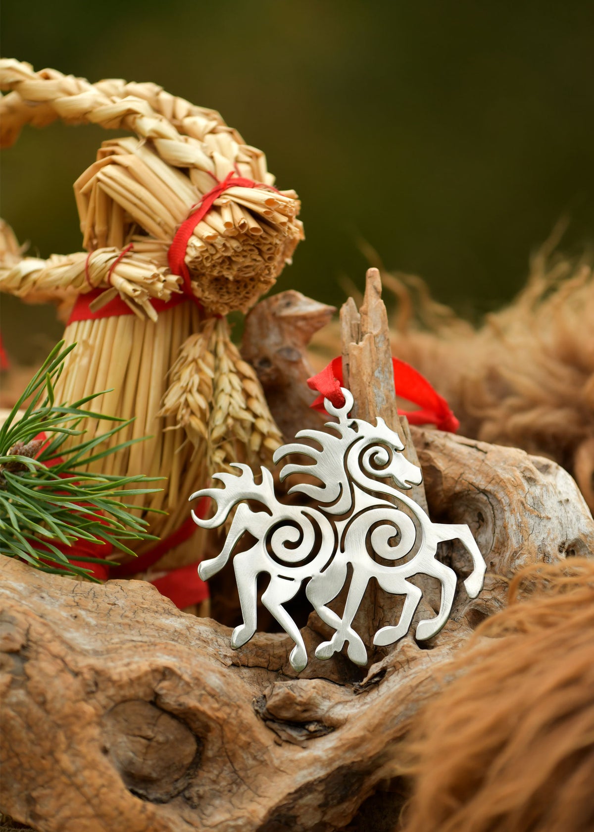 Kerstversiering Sleipnir, roestvrij staal