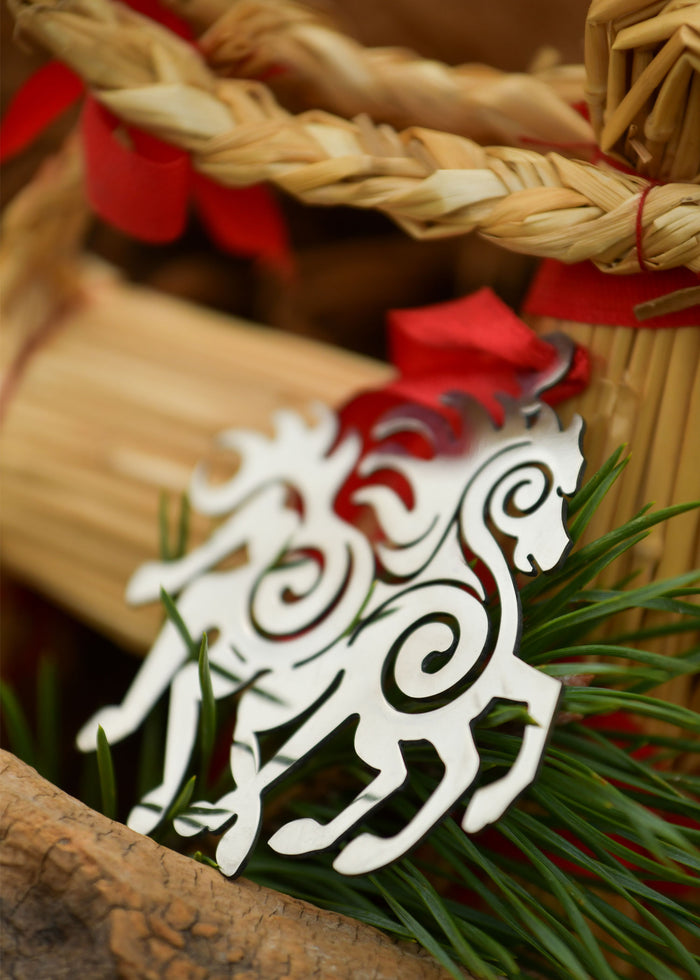 Kerstversiering Sleipnir, roestvrij staal