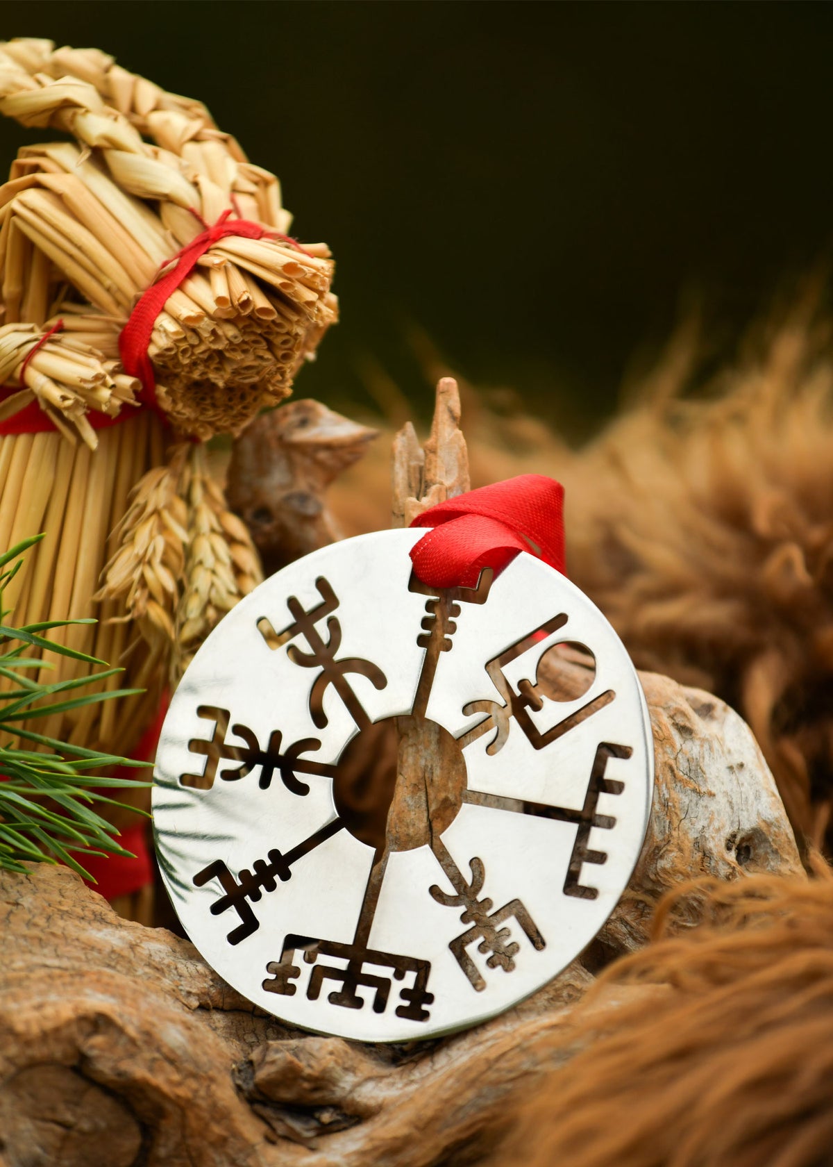 Kerstversiering vegvísir II (doorgesneden), roestvrij staal