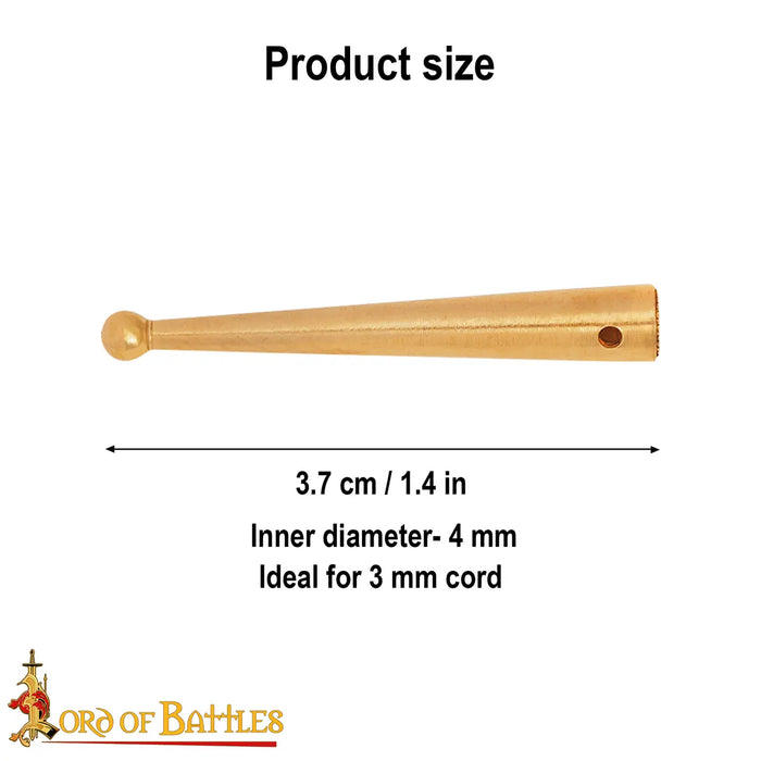 Aiglets brass, dimensions