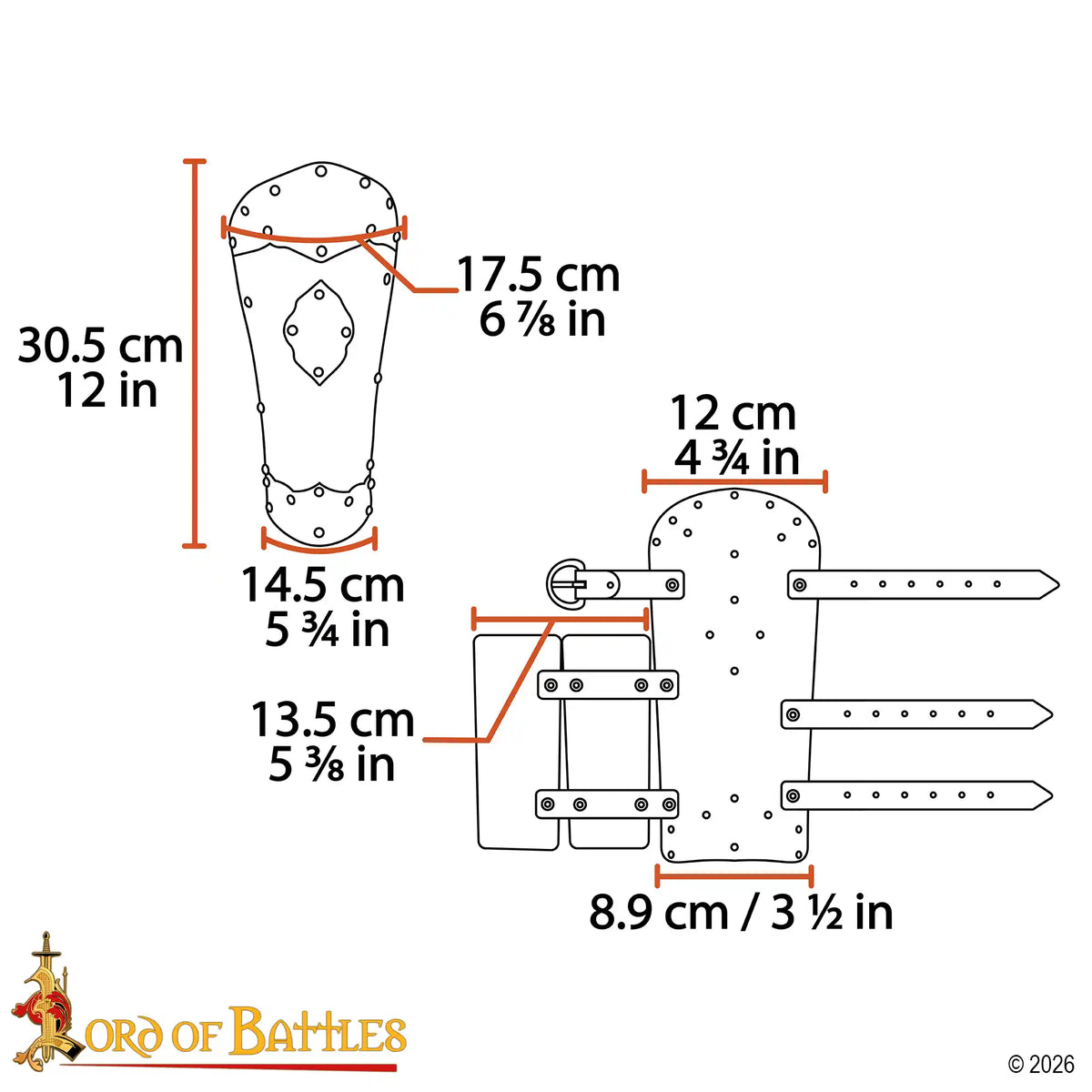 Polish hussar bracers, 1.6 mm