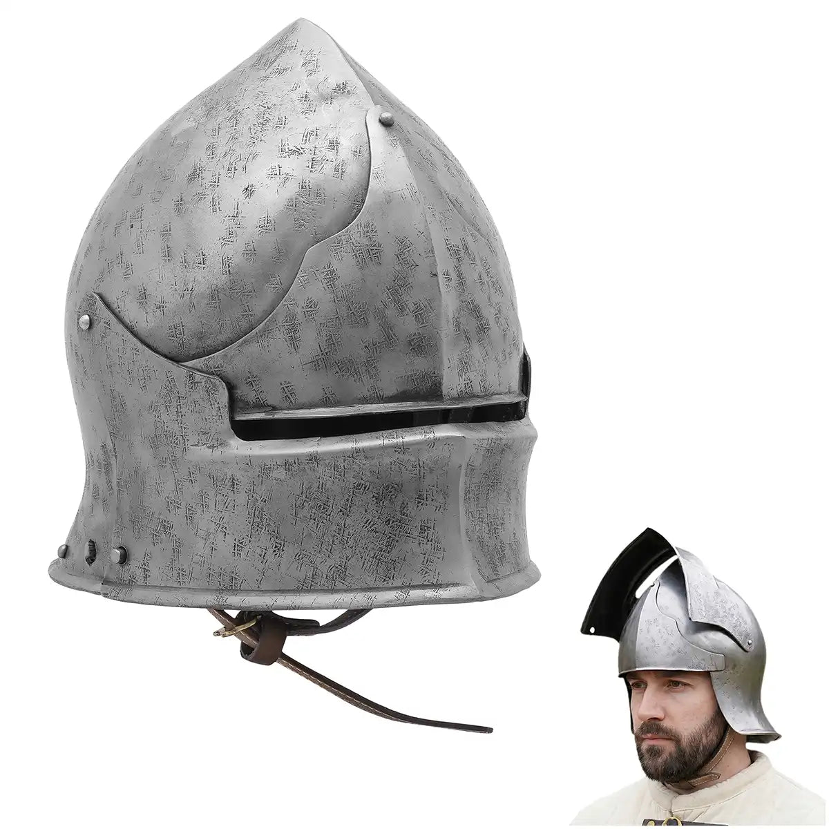 Northern Italian sallet with antique finish, 1.6 mm